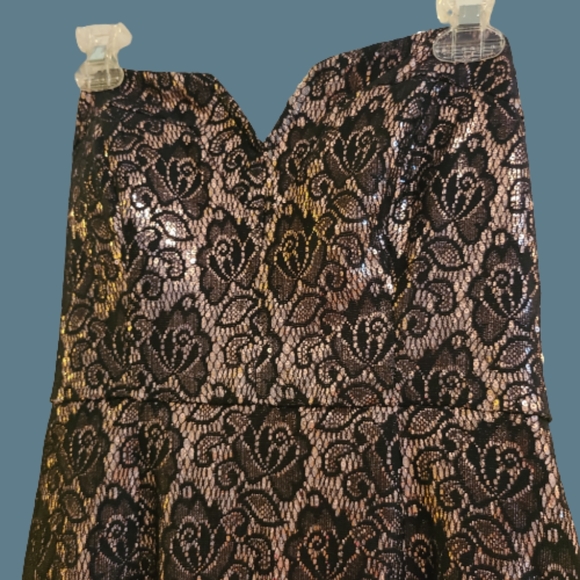 Bisou Bisou Strapless Sequined Cocktail/Special Occassion Dress - Picture 2 of 5